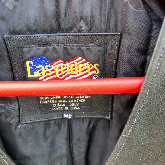 Men’s EASY RIDER leather vest - Picture 2 of 9